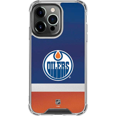 NHL Edmonton Oilers Jersey iPhone 16 Pro Clear Case