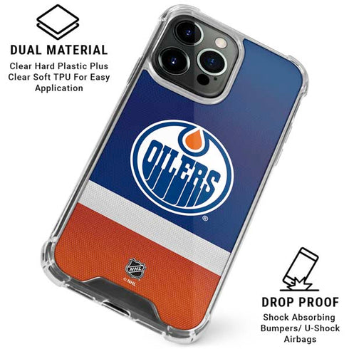NHL Edmonton Oilers Jersey iPhone 16 Pro Max Clear Case