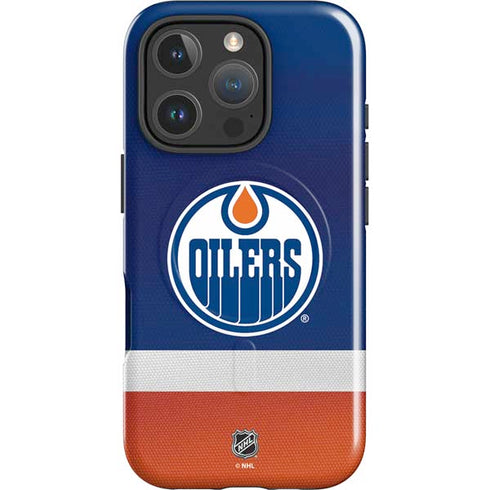 NHL Edmonton Oilers Jersey iPhone 16 Pro Max Magsafe Impact Case