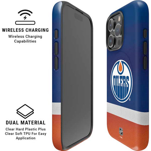 NHL Edmonton Oilers Jersey iPhone 16 Pro Max Magsafe Impact Case