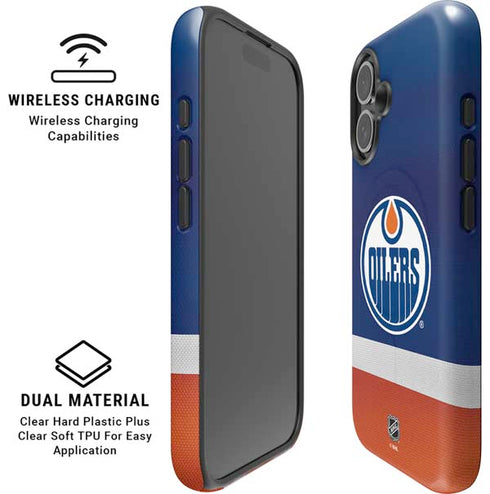 NHL Edmonton Oilers Jersey iPhone 17 Magsafe Impact Case