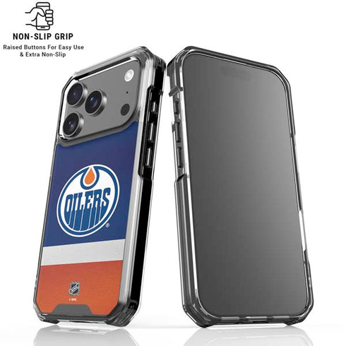 NHL Edmonton Oilers Jersey iPhone 17 Pro Max Clear Case