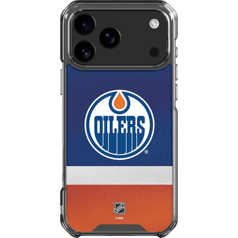 NHL Edmonton Oilers Jersey iPhone 18 Pro Max Clear Case