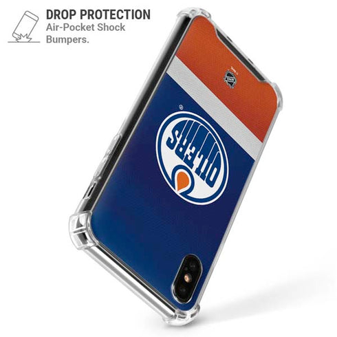NHL Edmonton Oilers Jersey iPhone X/XS Clear Case
