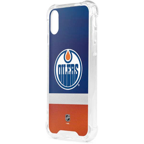 NHL Edmonton Oilers Jersey iPhone XS Clear Case