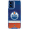 NHL Edmonton Oilers Jersey Moto G 5G (2024) Clear Case