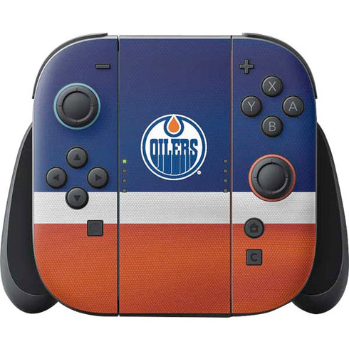 NHL Edmonton Oilers Jersey Nintendo Switch 2 (2025) Joy-Con Controller Skin
