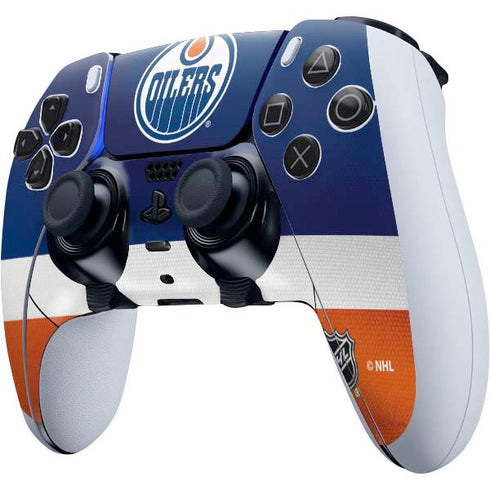NHL Edmonton Oilers Jersey PS5 DualSense Edge Pro Controller Skin