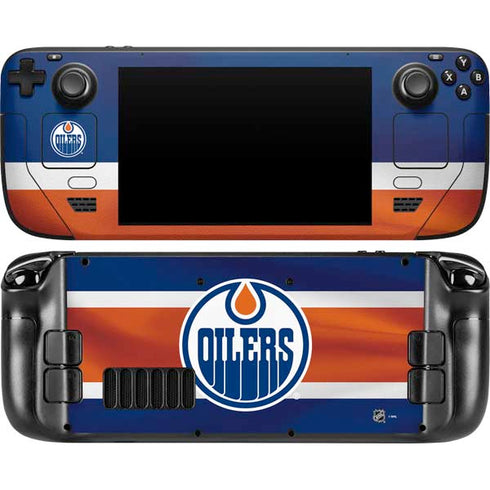 NHL Edmonton Oilers Jersey Steam Deck Handheld Gaming Computer Skin
