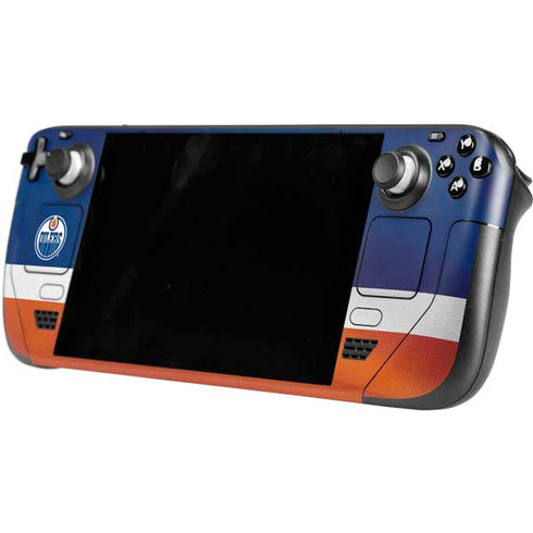 NHL Edmonton Oilers Jersey Steam Deck Handheld Gaming Computer Skin
