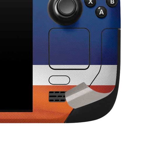 NHL Edmonton Oilers Jersey Steam Deck Handheld Gaming Computer Skin