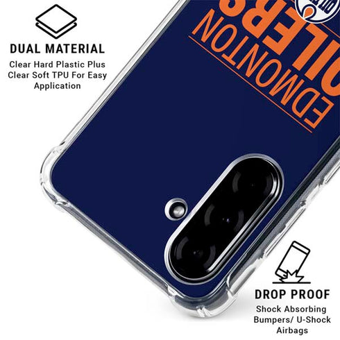 NHL Edmonton Oilers Lineup Galaxy A36 5G Clear Case