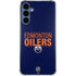 NHL Edmonton Oilers Lineup Galaxy A55 5G Clear Case