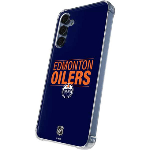NHL Edmonton Oilers Lineup Galaxy A55 5G Clear Case
