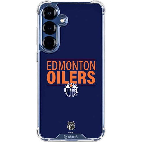 NHL Edmonton Oilers Lineup Galaxy S25 FE Clear Case