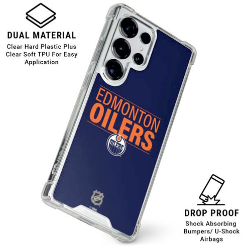 NHL Edmonton Oilers Lineup Galaxy S25 Ultra Clear Case