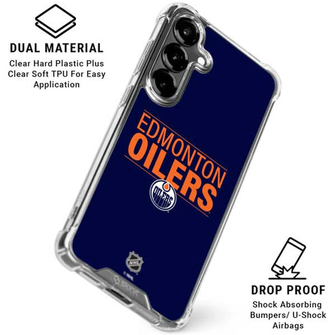 NHL Edmonton Oilers Lineup Galaxy S26 Plus Clear Case