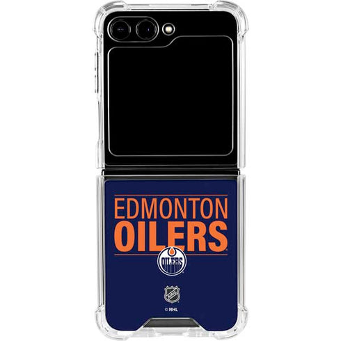NHL Edmonton Oilers Lineup Galaxy Z Flip6 Clear Case