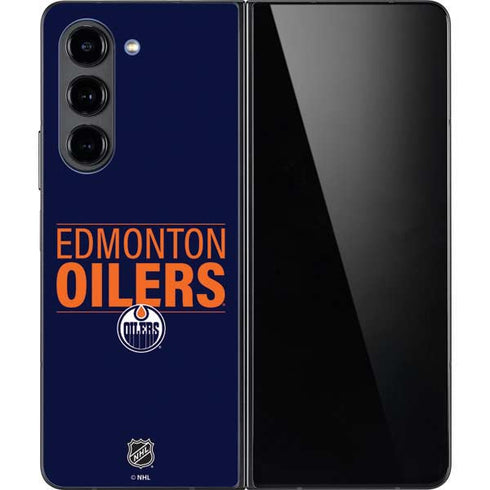 NHL Edmonton Oilers Lineup Galaxy Z Fold5 5G Skin