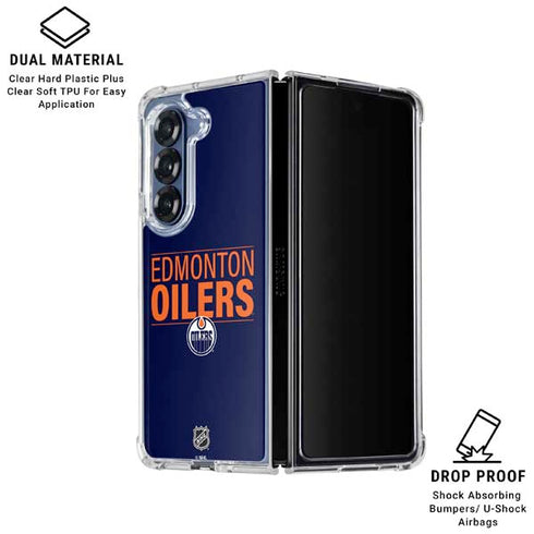 NHL Edmonton Oilers Lineup Galaxy Z Fold6 Clear Case