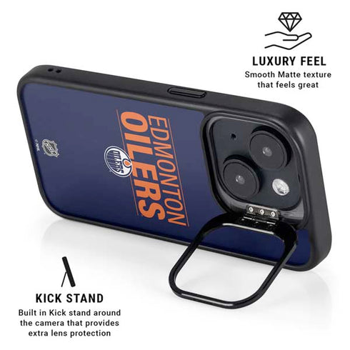 NHL Edmonton Oilers Lineup iPhone 14 Plus Kickstand Case