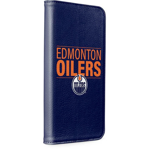 NHL Edmonton Oilers Lineup iPhone 15 Plus Folio Case