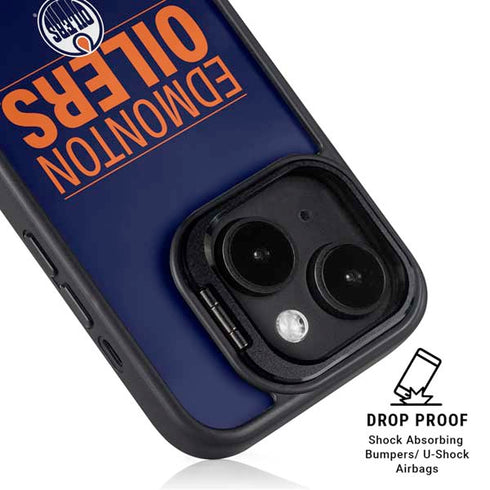 NHL Edmonton Oilers Lineup iPhone 15 Plus Kickstand Case