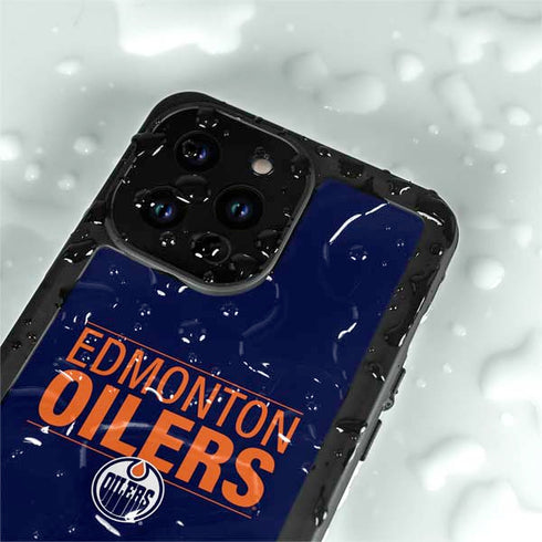 NHL Edmonton Oilers Lineup iPhone 15 Pro Waterproof Case