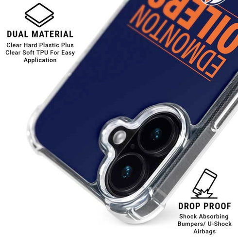 NHL Edmonton Oilers Lineup iPhone 16 Clear Case