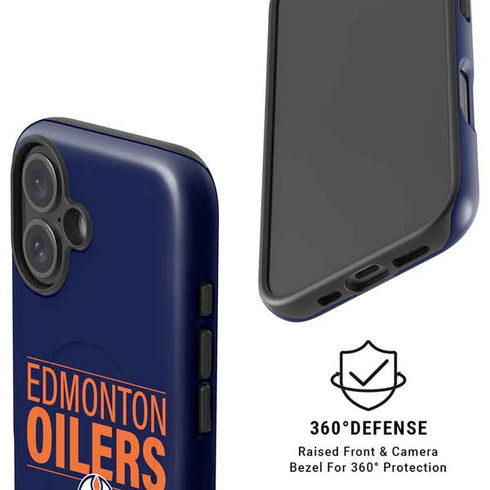 NHL Edmonton Oilers Lineup iPhone 16 Plus Magsafe Impact Case