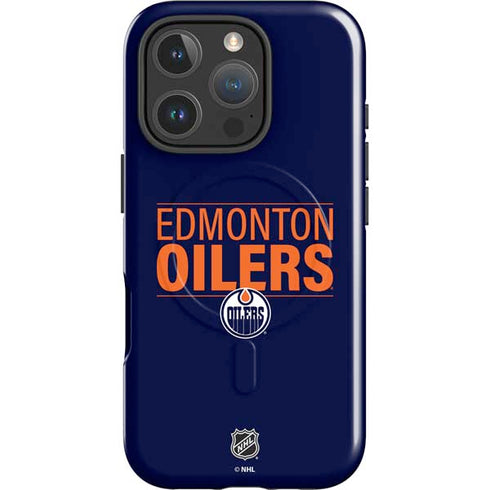 NHL Edmonton Oilers Lineup iPhone 16 Pro Magsafe Impact Case