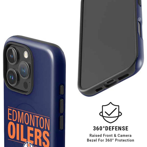 NHL Edmonton Oilers Lineup iPhone 16 Pro Magsafe Impact Case