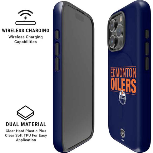 NHL Edmonton Oilers Lineup iPhone 16 Pro Magsafe Impact Case