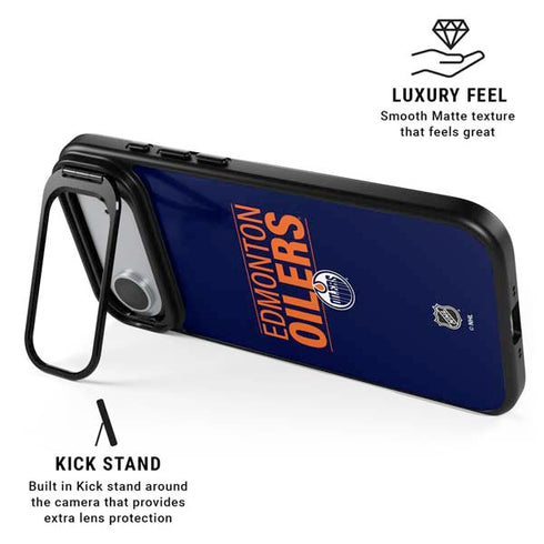 NHL Edmonton Oilers Lineup iPhone 17 Air Kickstand Case