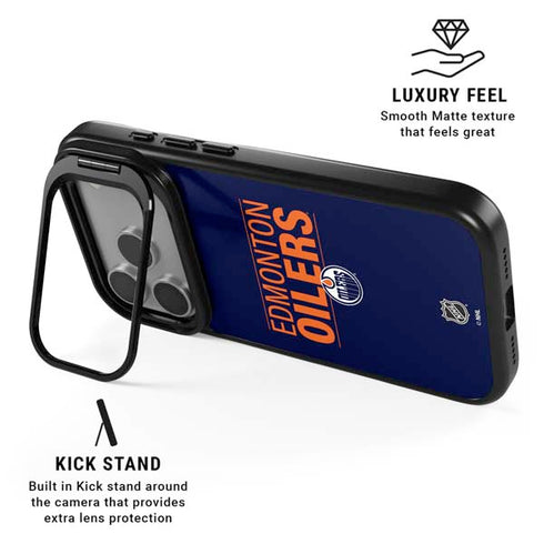 NHL Edmonton Oilers Lineup iPhone 17 Pro Max Kickstand Case