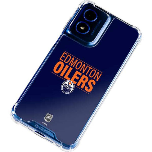 NHL Edmonton Oilers Lineup Moto G Play 4G (2024) Clear Case