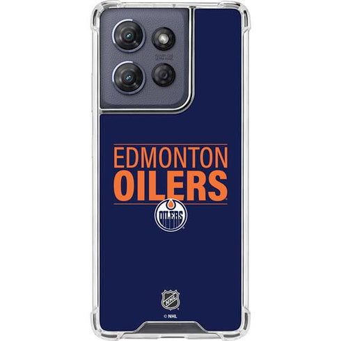 NHL Edmonton Oilers Lineup Moto G Play 5G (2025) Clear Case