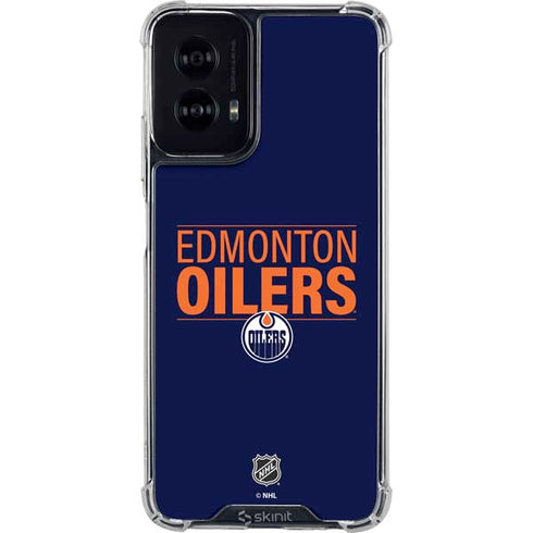 NHL Edmonton Oilers Lineup Moto G Power 5G (2024) Clear Case