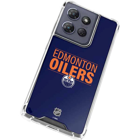 NHL Edmonton Oilers Lineup Moto G Power 5G (2025) Clear Case