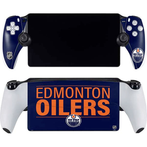 NHL Edmonton Oilers Lineup PlayStation Portal Remote Player Skin
