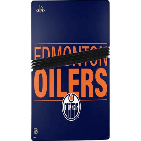 NHL Edmonton Oilers Lineup PS5 Pro Console Skin