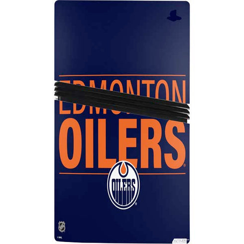 NHL Edmonton Oilers Lineup PS5 Pro Console Skin