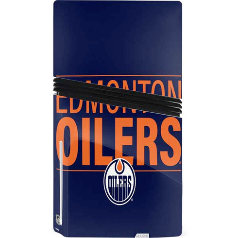 NHL Edmonton Oilers Lineup PS5 Pro Disk Console Skin