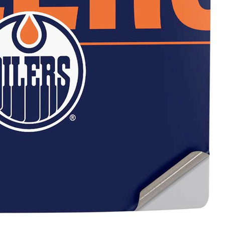 NHL Edmonton Oilers Lineup PS5 Pro Disk Console Skin