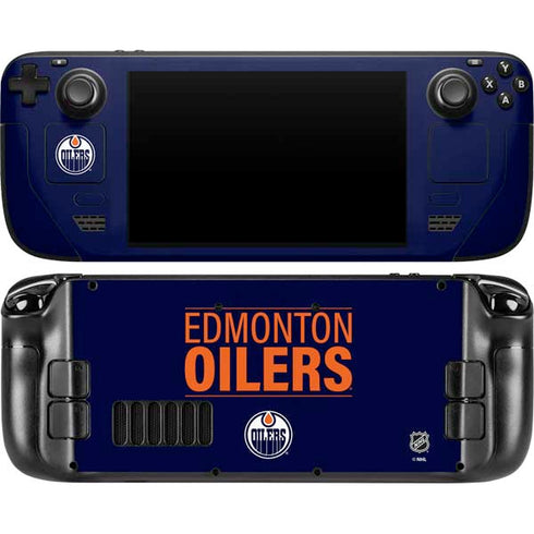 NHL Edmonton Oilers Lineup Steam Deck Handheld Gaming Computer OLED Skin