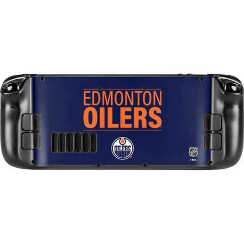 NHL Edmonton Oilers Lineup Steam Deck Handheld Gaming Computer OLED Skin