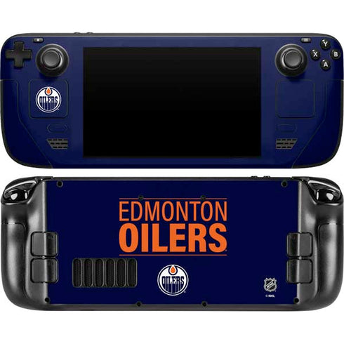 NHL Edmonton Oilers Lineup Steam Deck Handheld Gaming Computer Skin