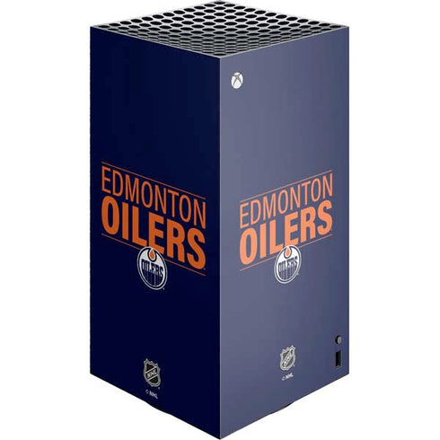NHL Edmonton Oilers Lineup XBox Series X Digital Edition Console Skin