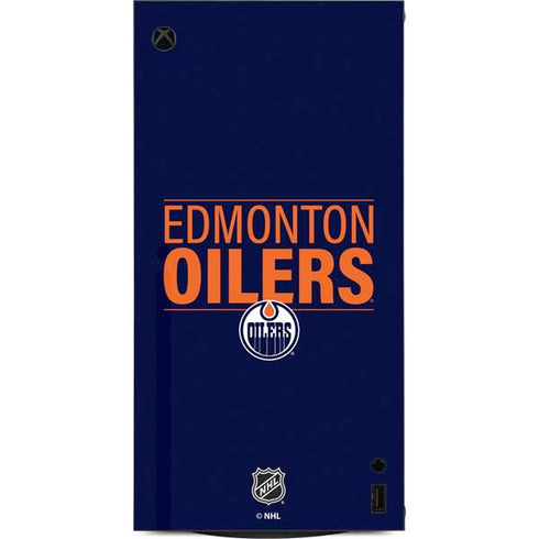 NHL Edmonton Oilers Lineup XBox Series X Digital Edition Console Skin