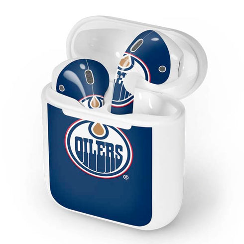 NHL Edmonton Oilers Solid Background Apple AirPods Skin